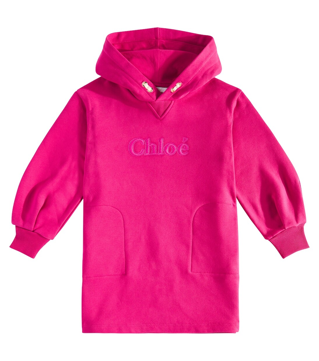 

Хлопковое платье Chloé, розовый