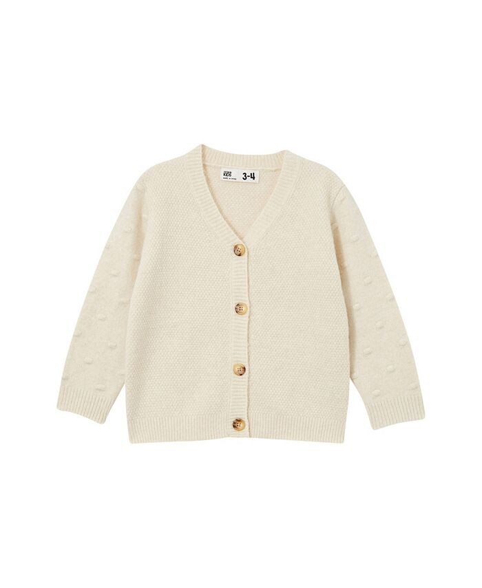 

Свитер-кардиган Suzie для маленьких девочек COTTON ON, слоновая кость/кремовый