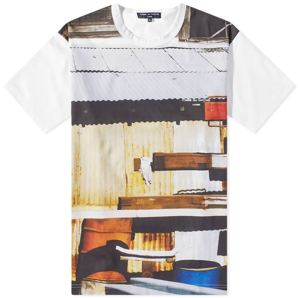 

Футболка с принтом Comme des Garçons Homme, белый