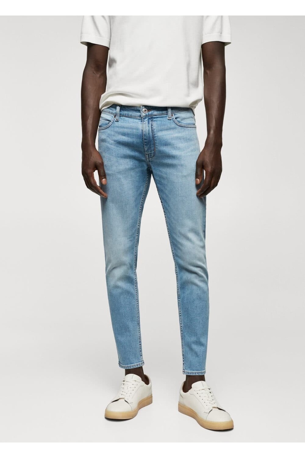 

Укороченные зауженные джинсы Tom Mango, синий