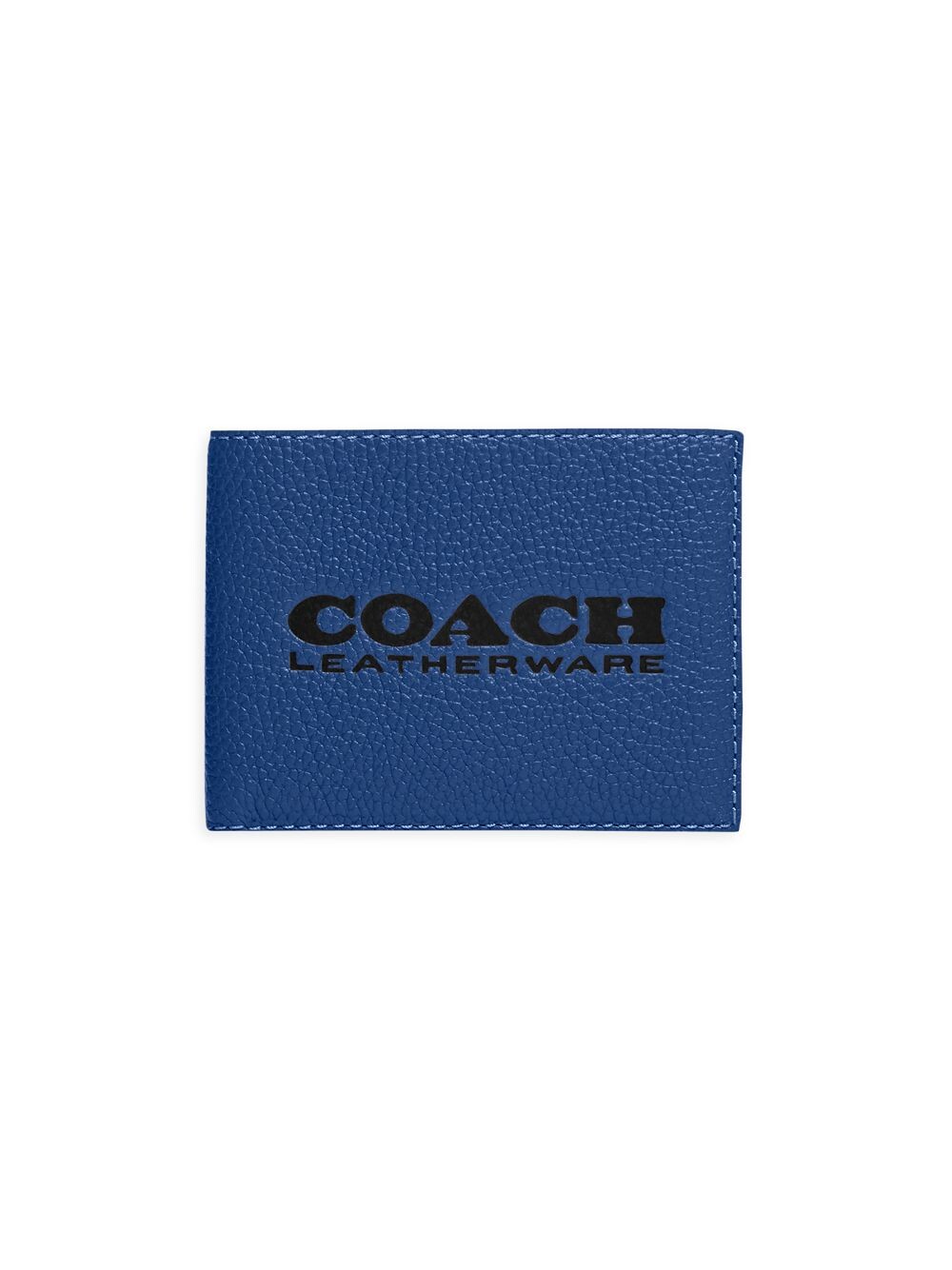 

Узкий бумажник с логотипом Bifold COACH, синий