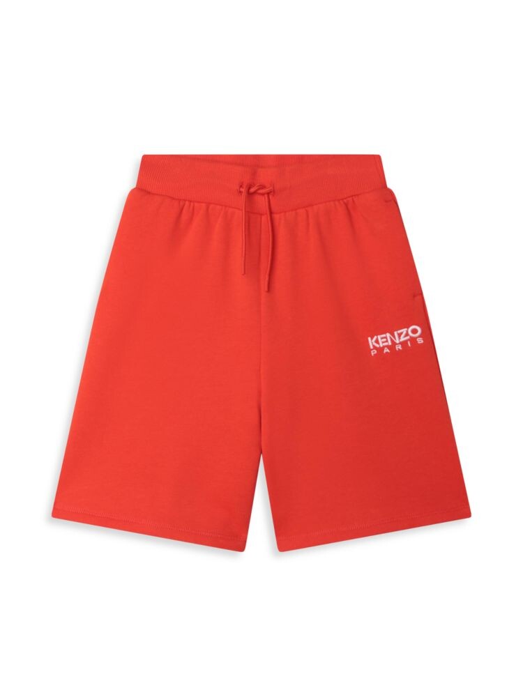 

Шорты-бермуды с логотипом Little Boy's & Boy's Kenzo, красный