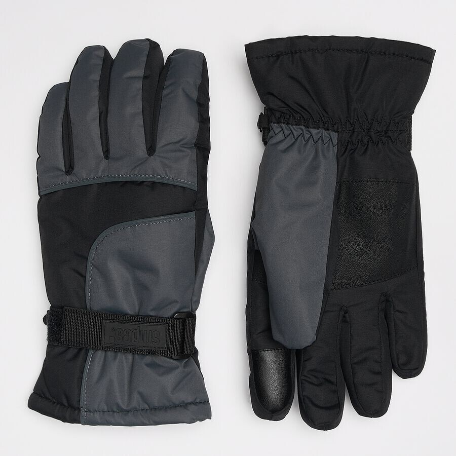 

Перчатки в стиле милитари с ярким логотипом SNIPES, цвет black camo