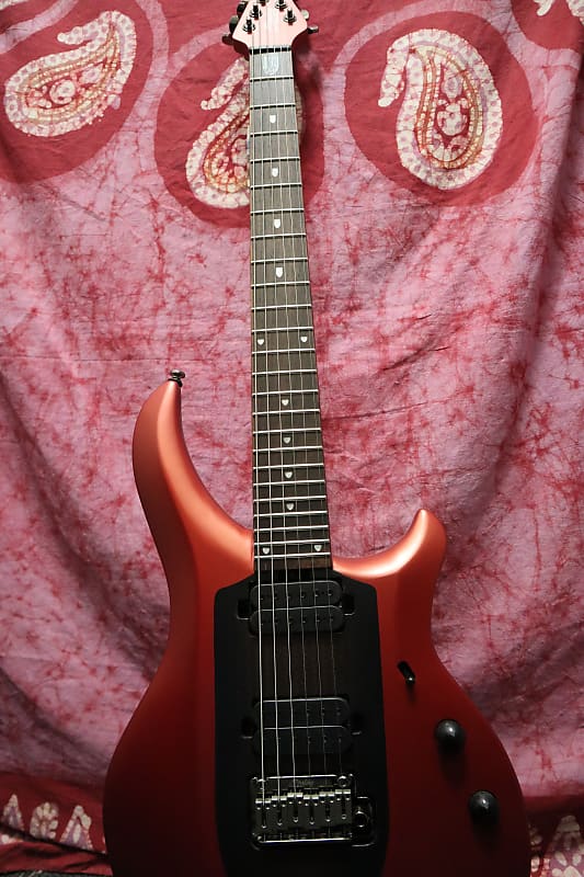 Электрогитара Sterling MAJ100 John Petrucci Signature Majesty 2010s - Ice Crimson Red медиатор dunlop 518rjprd primetone john petrucci signature