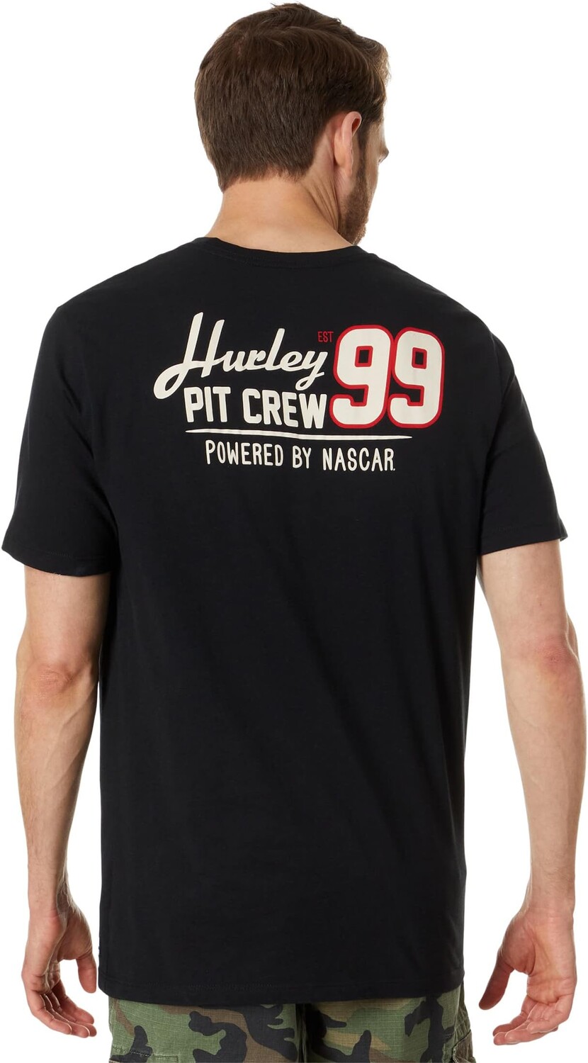 

Футболка с короткими рукавами NASCAR Race Day Hurley, черный