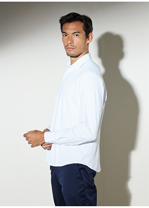 

Белая мужская рубашка Slim Fit с классическим воротником Brooks Brothers