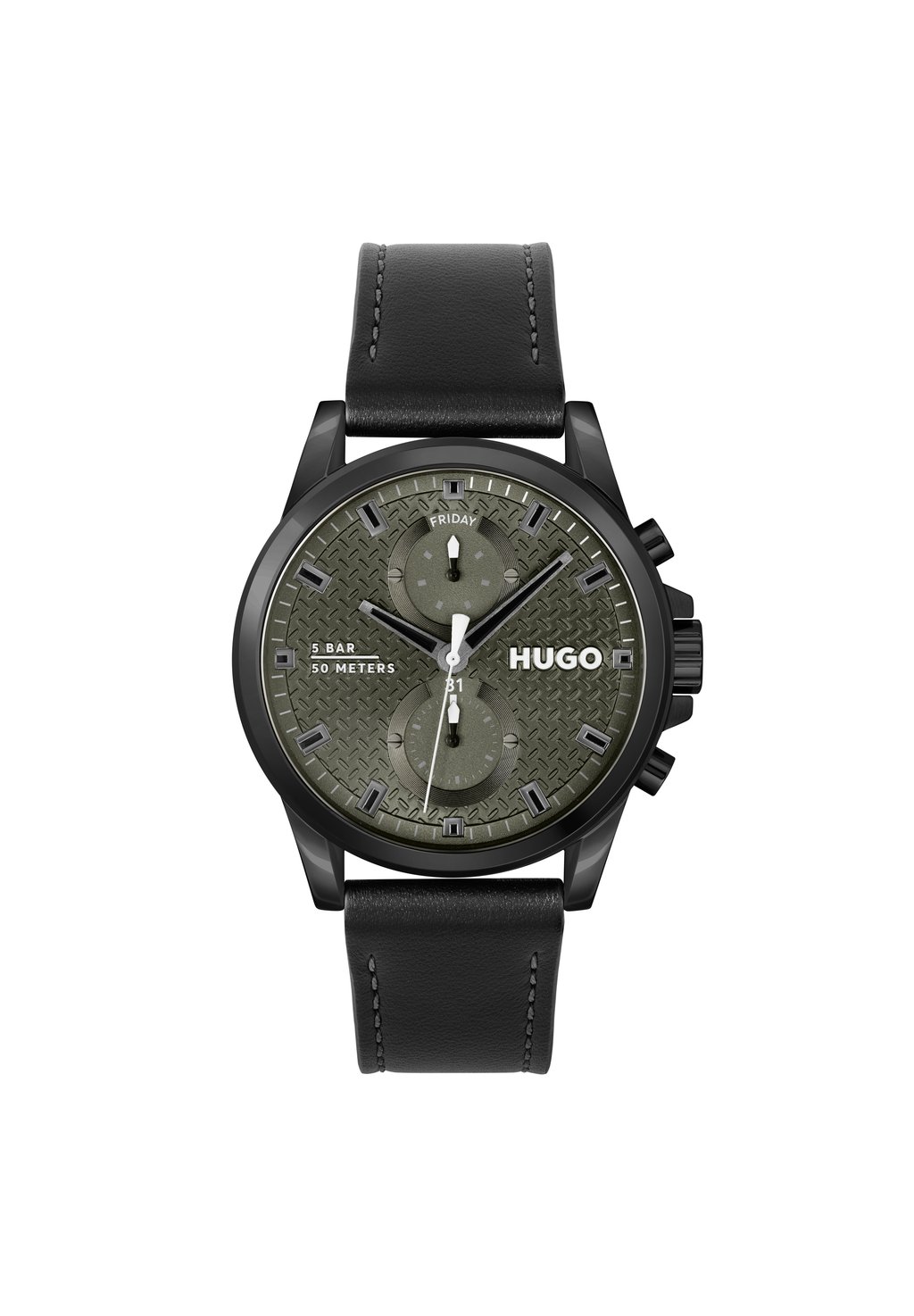 цена Часы Run HUGO, цвет schwarz schwarz grün schwarz