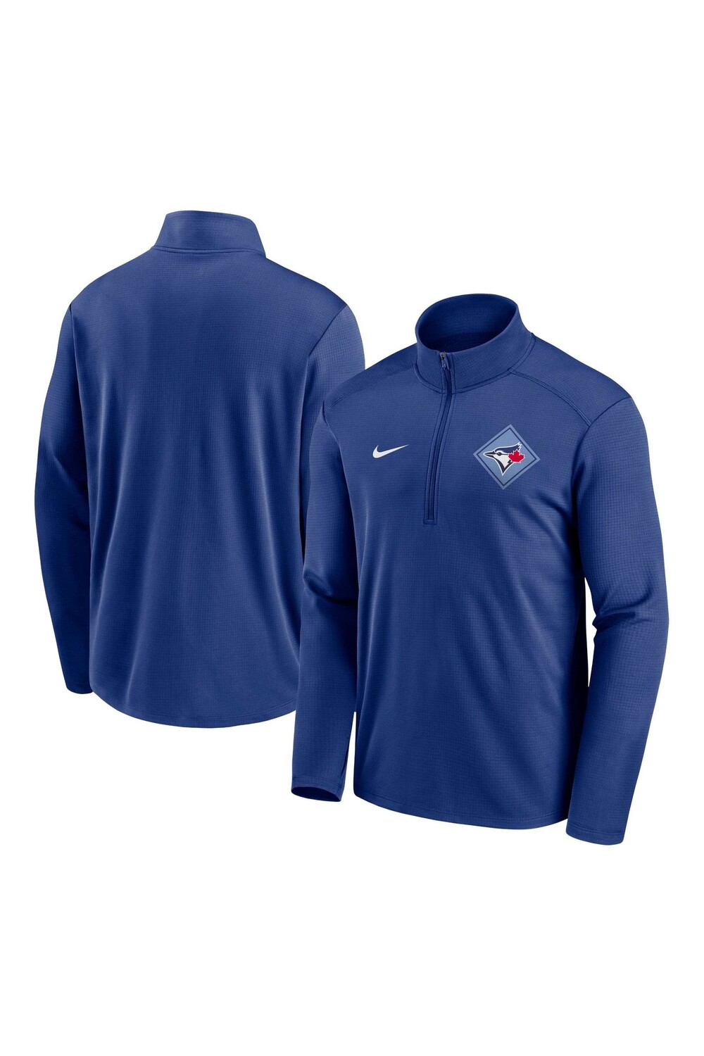 

Синяя футболка Nike с короткой молнией Fanatics Toronto Jays Diamond Icon Pacer Nike, синий