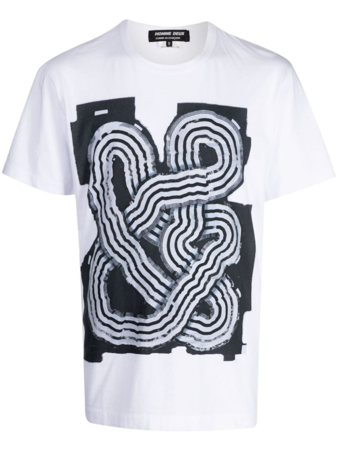 

Comme des Garçons Homme Deux футболка с абстрактным узором, белый