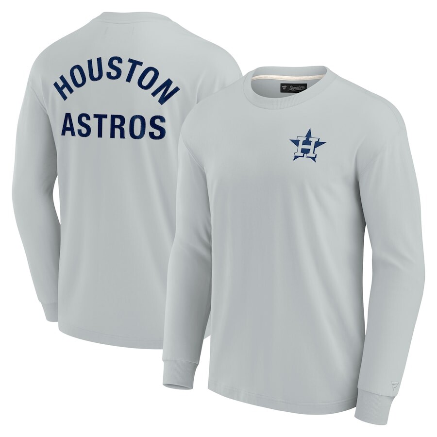 

Футболка с длинным рукавом Fanatics Signature Houston Astros, серый