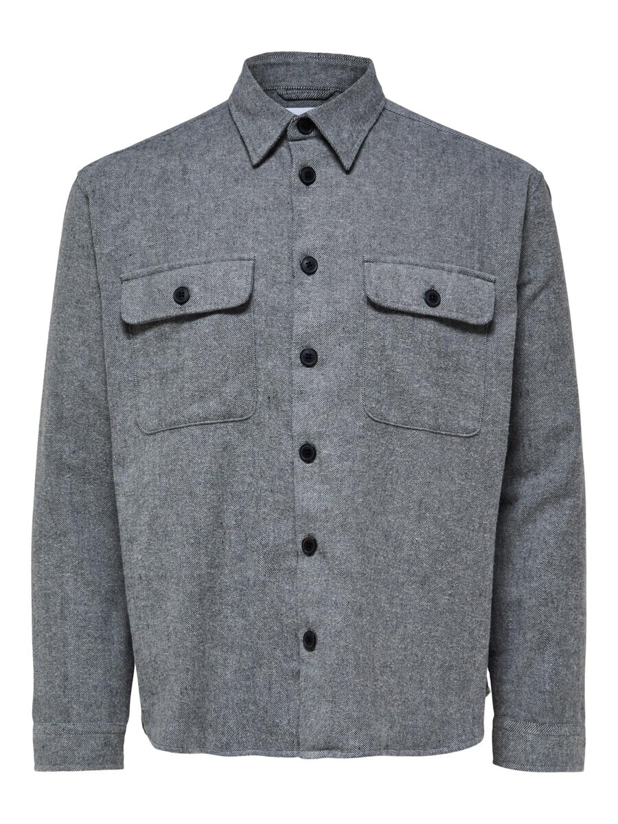 

Комфортная рубашка Selected MASON, цвет Basalt Grey