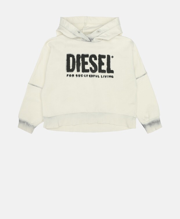 

Худи с капюшоном Diesel, светло-серый