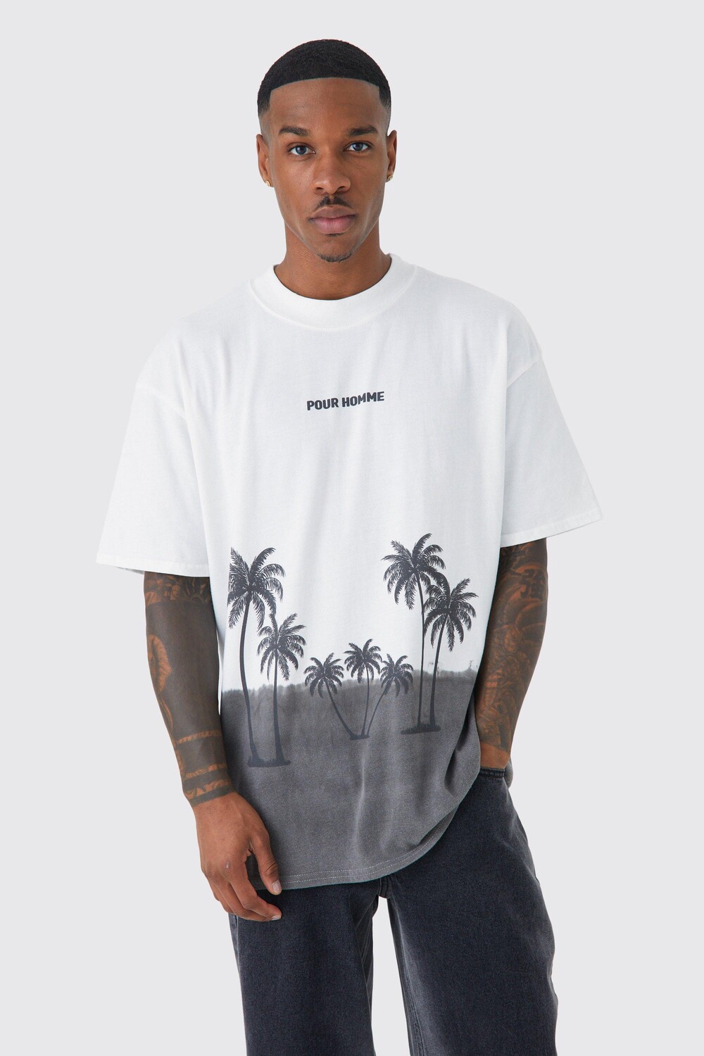 

Футболка oversize Boohoo, белый