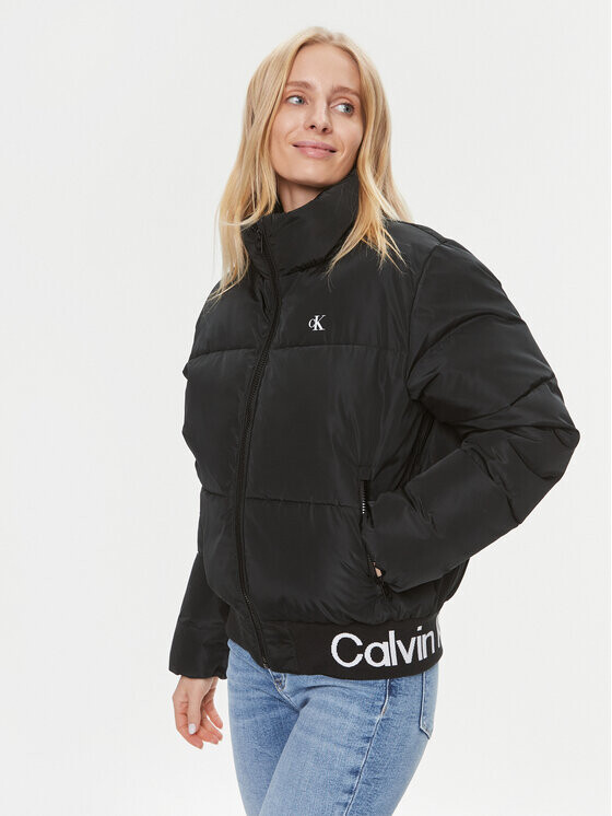 

Пуховик свободного кроя Calvin Klein, черный