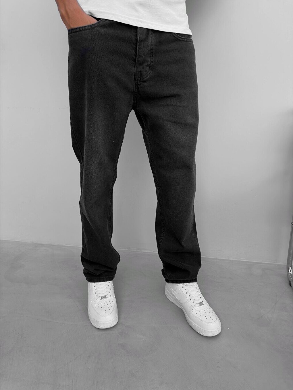 

Джинсовые брюки Baggy Fit черные ablukaonline