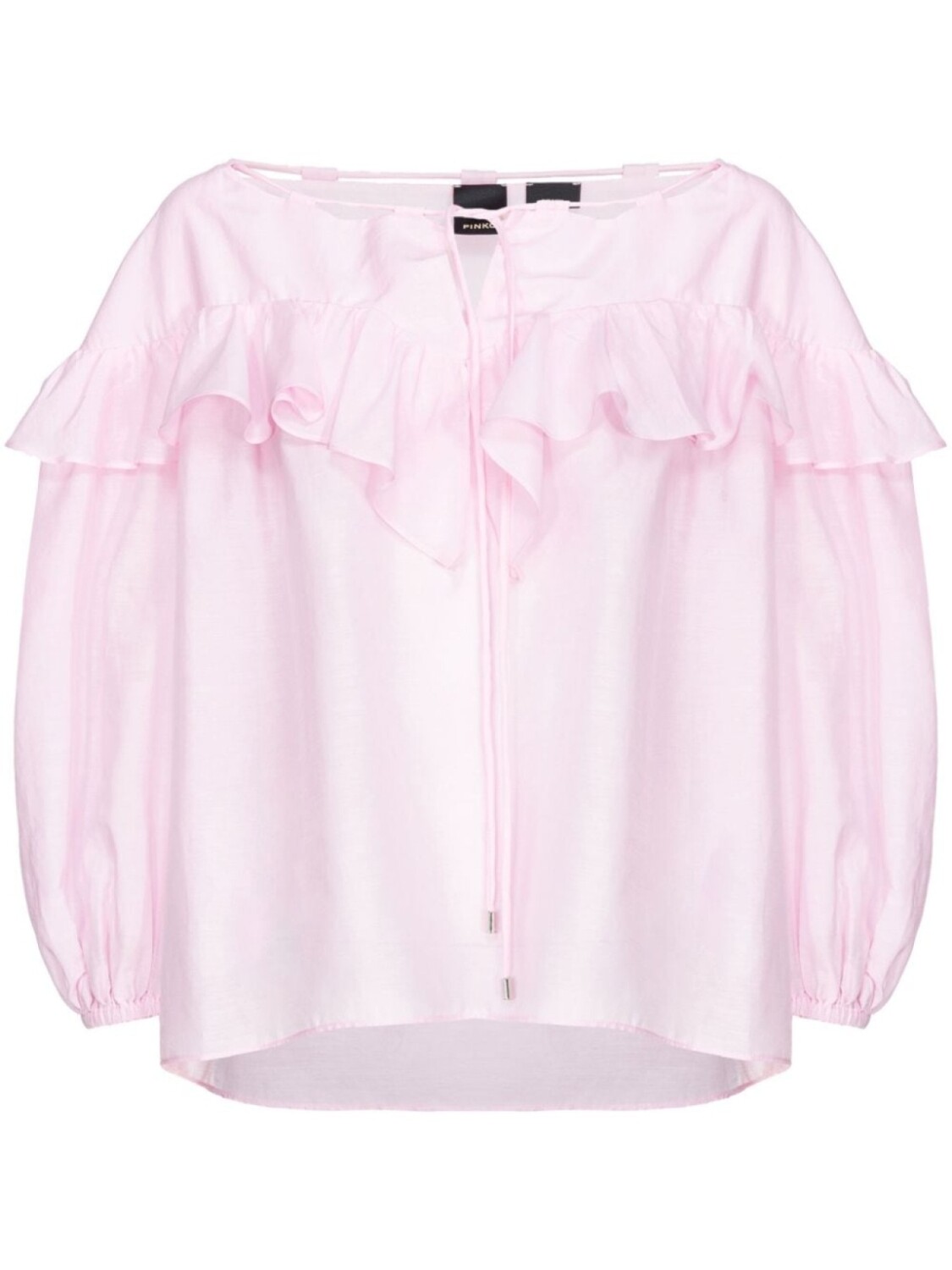 

PINKO блузка с оборками, розовый