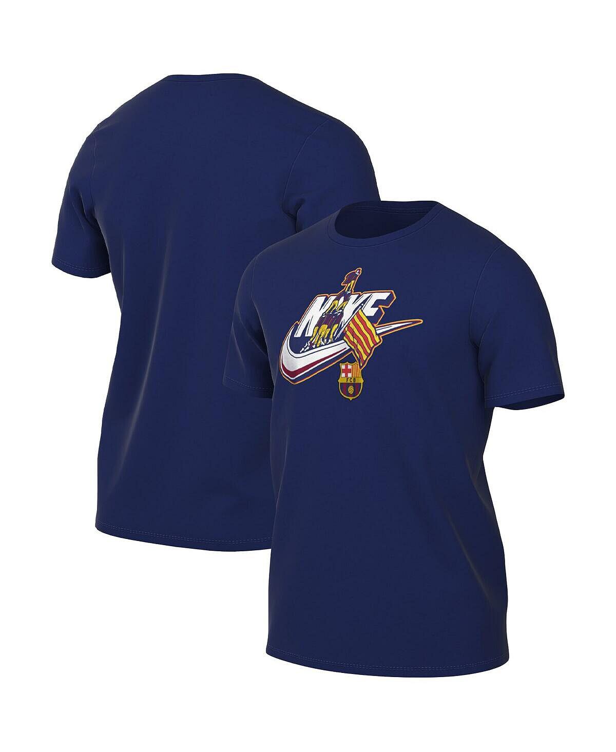 

Мужская синяя футболка Barcelona Futura Nike, Синий
