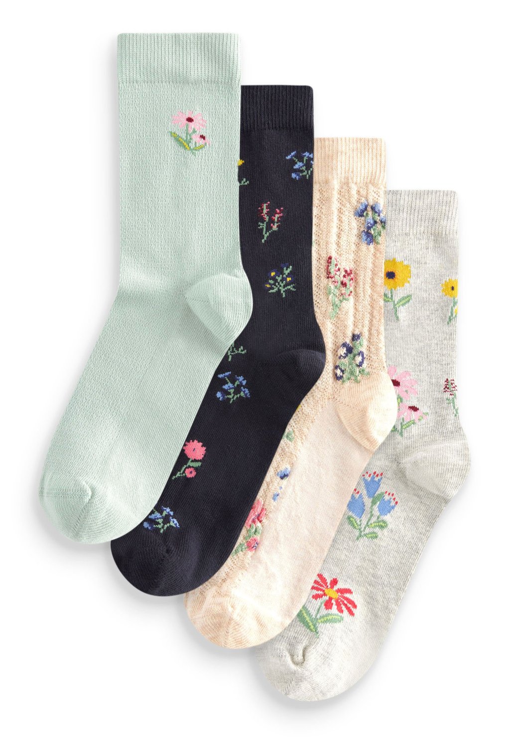 

Носки ANKLE 4 PACK Next, цвет navy floral