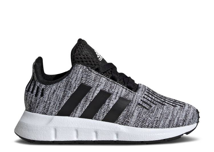 Кроссовки Adidas SWIFT RUN 1.0 I 'BLACK WHITE', черный кроссовки adidas swift run 22 i black white черный