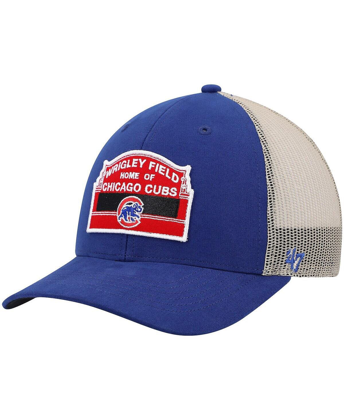 

Мужская кепка Royal, натуральный цвет Chicago Cubs Wrigley Field Local Haven Trucker Snapback '47 Brand
