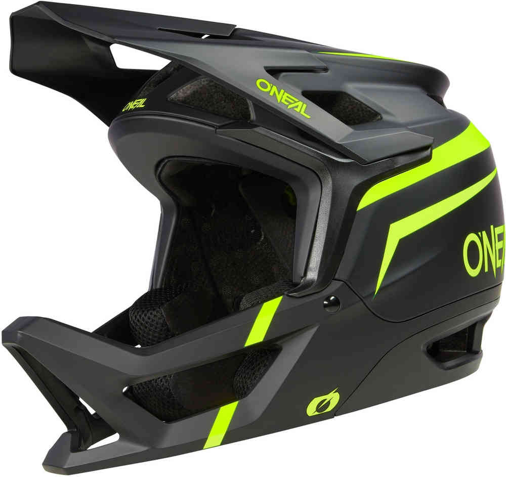 цена Шлем для скоростного спуска Transition Flash V.23 Oneal, черный матовый/желтый