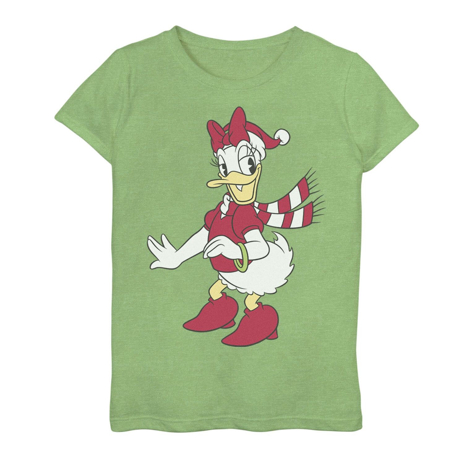

Футболка с портретом шляпы Санты для девочек 7–16 лет Disney Daisy Duck Licensed Character