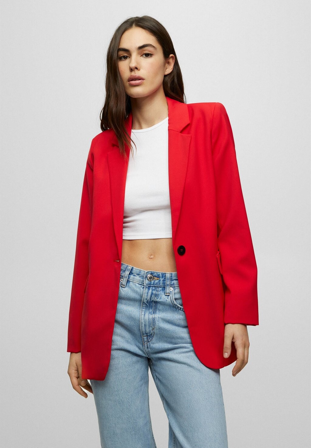 

Блейзер PULL&BEAR, красный