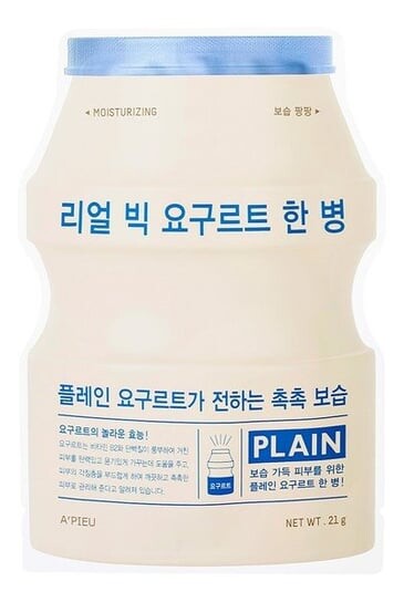 

Обычная тканевая маска с абрикосом в одной бутылке, 21 г A'pieu Real Big Yogurt, A’pieu