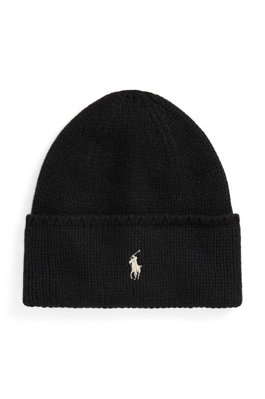

Шерстяная шапка Polo Ralph Lauren, черный