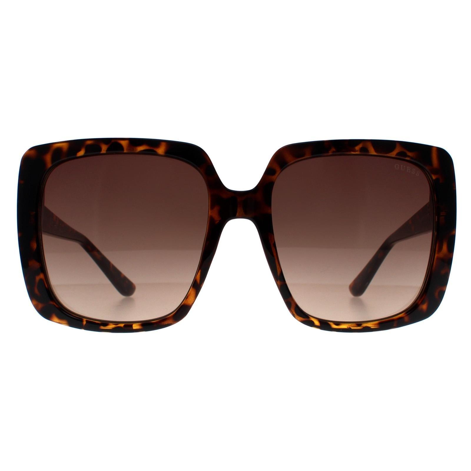 Квадратный черно-коричневый градиент GF6142 Guess, черный солнцезащитные очки квадратные оправа пластик коричневый