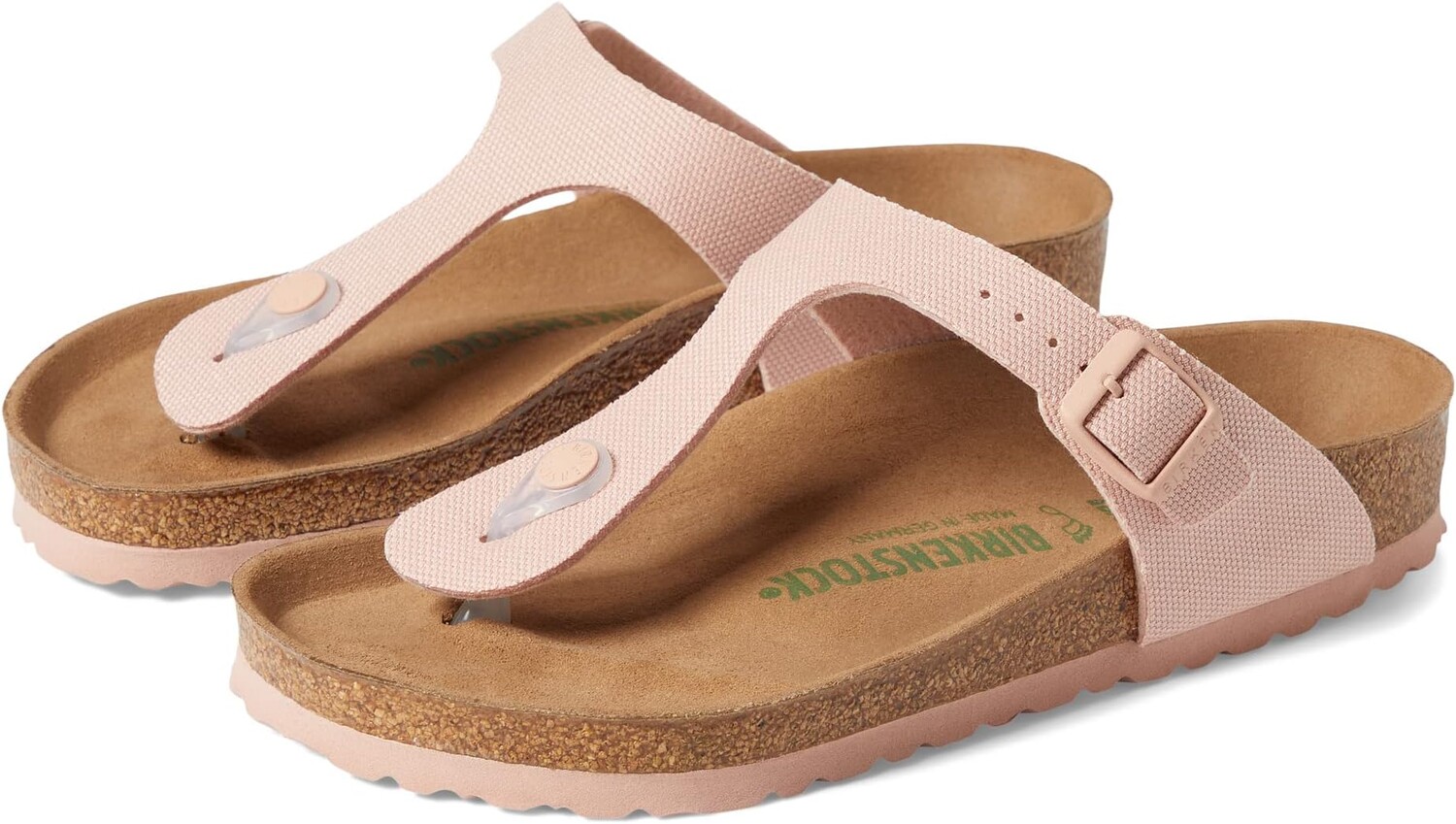 

Шлепанцы Gizeh Vegan Canvas Birkenstock, цвет Soft Pink Canvas