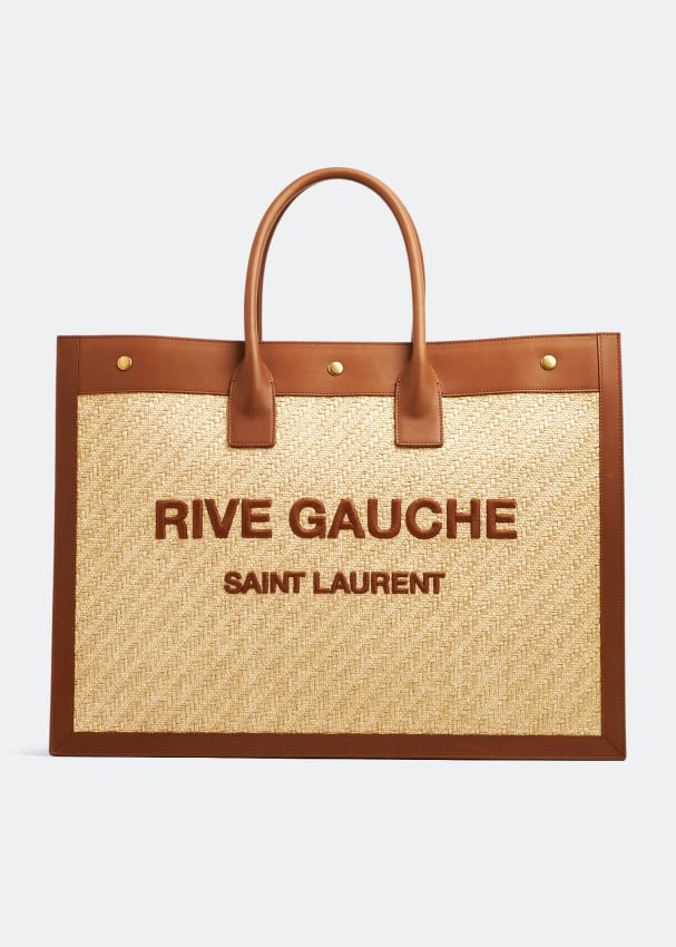 Сумка-тоут Saint Laurent Rive Gauche, бежевый сумка saint laurent leather wallet черный