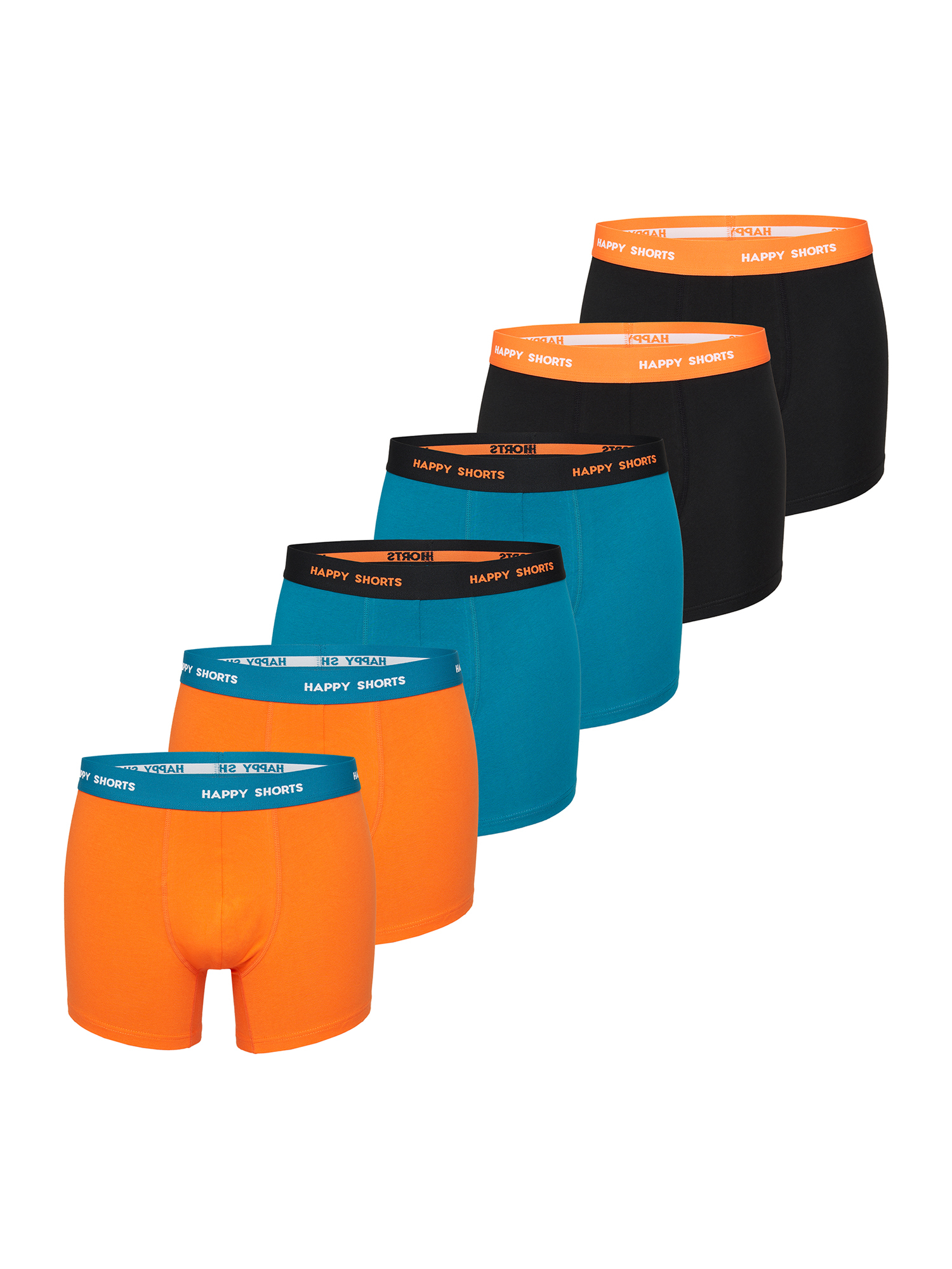 Боксеры Happy Shorts Retro Pants Jersey, цвет orange/black/turquise