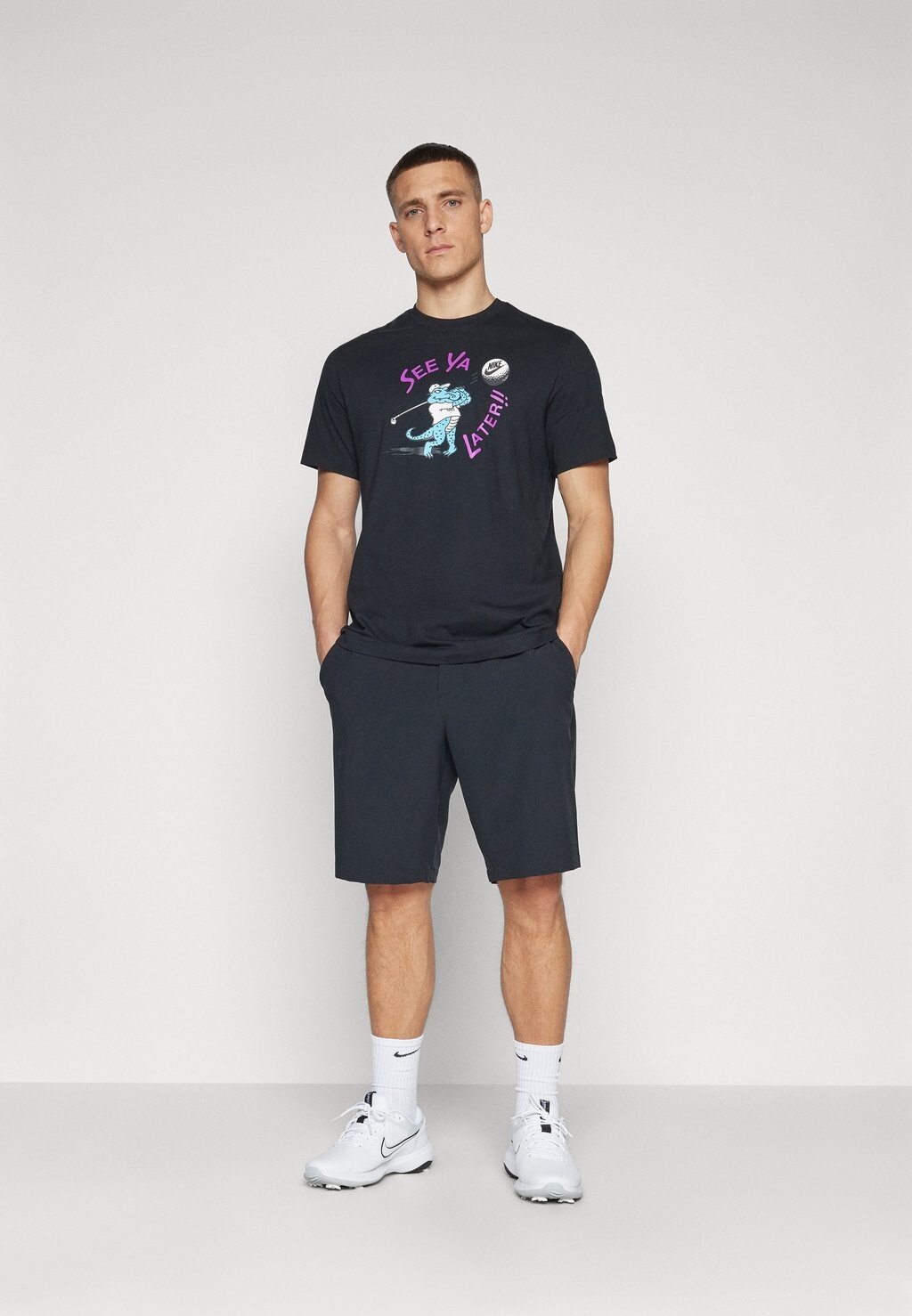 

Футболка с принтом Tee Golf Nike, черная