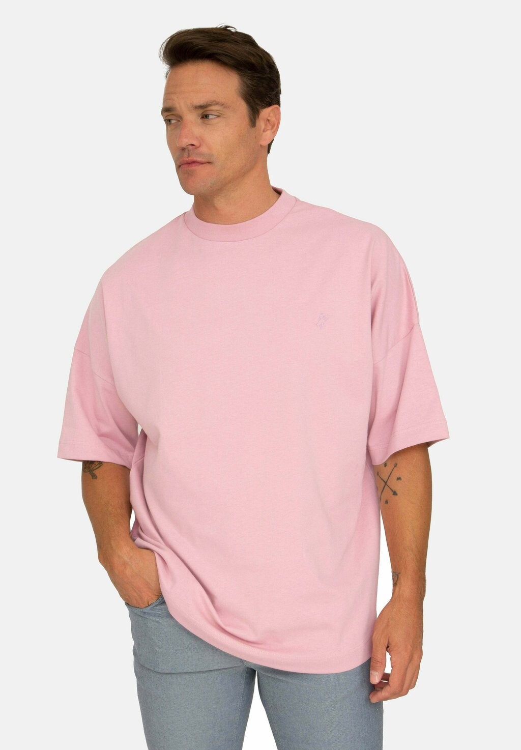 

Базовая футболка Oversize T-Shirt Jacey Quinn, цвет powder pink