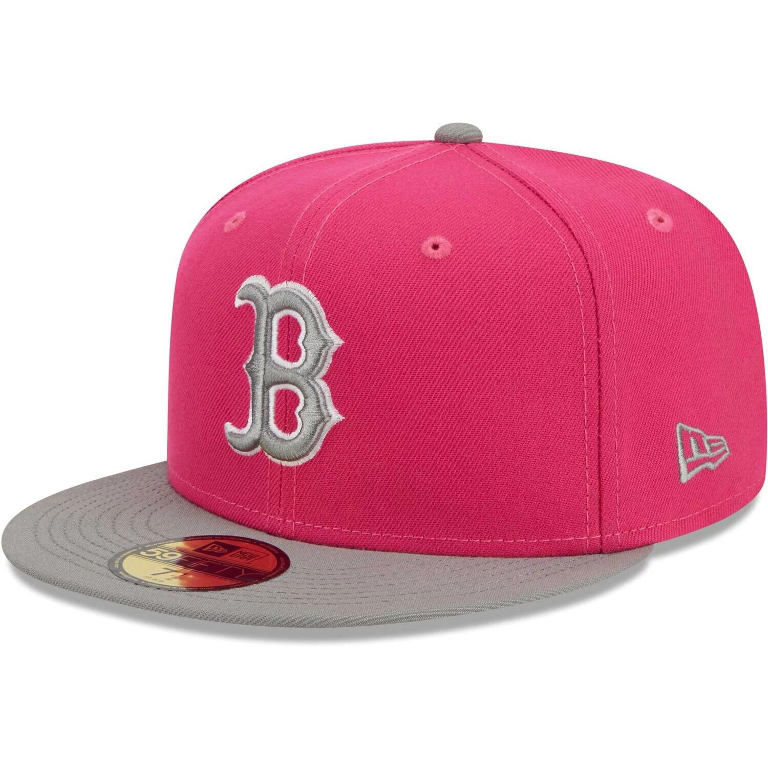 

Мужская двухцветная цветная упаковка New Era Pink Boston Red Sox 59FIFTY приталенная шляпа