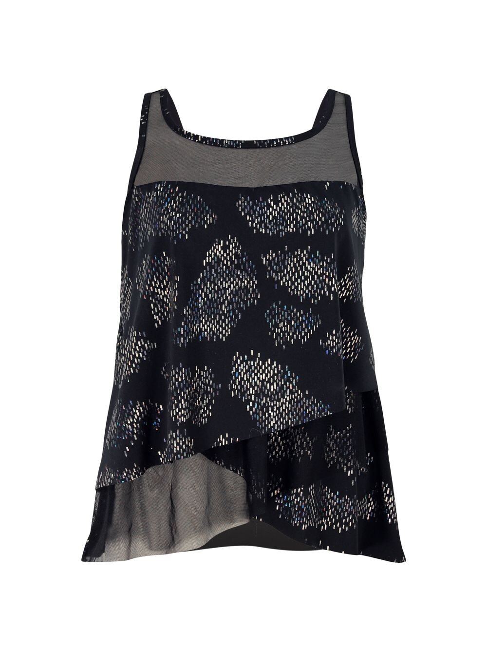 

Иридиевый топ Mirage Miraclesuit Swim, черный