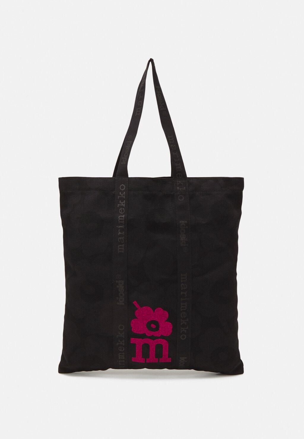 

Большая сумка Marimekko UNIKKO MIDI CARRIER, цвет black/dark grey/pink