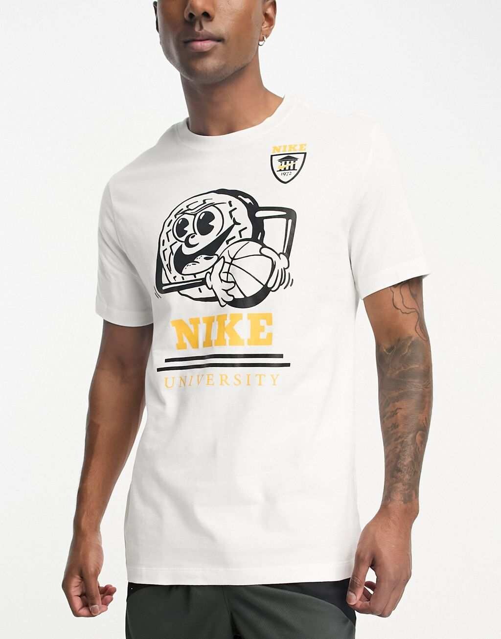 

Белая футболка с принтом Nike Basketball University, Белый
