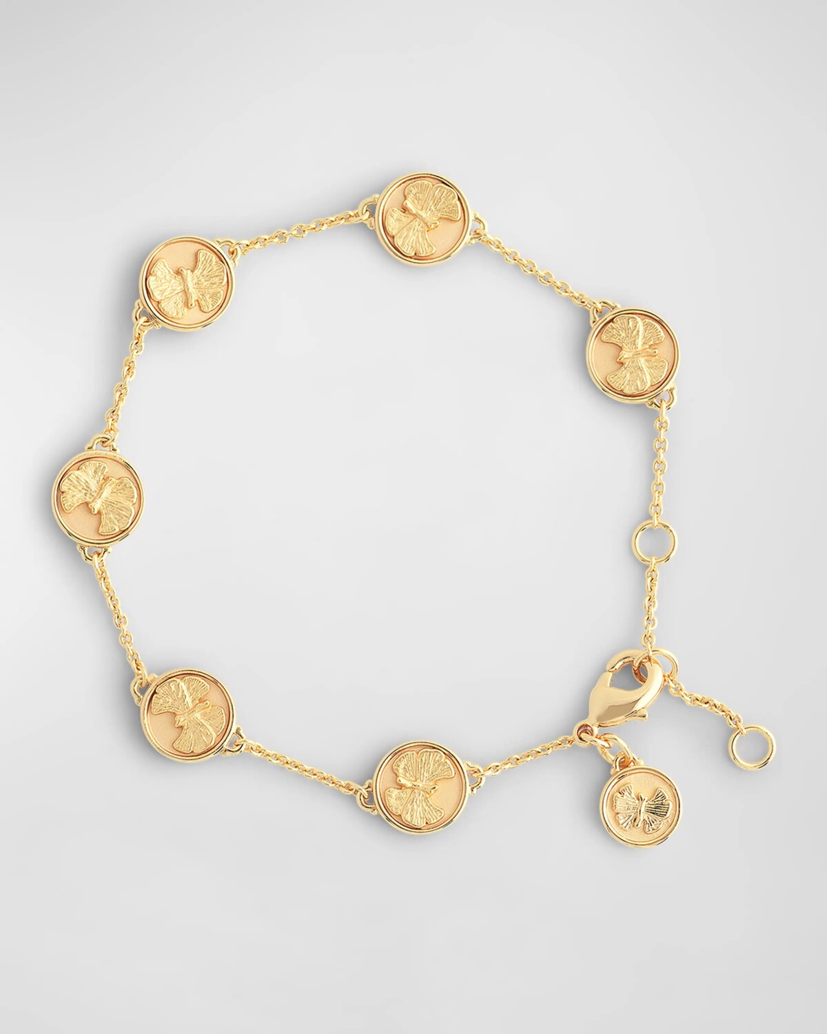 

Браслет-подвеска «Бабочка-монета» Anabel Aram Jewelry, цвет Gold
