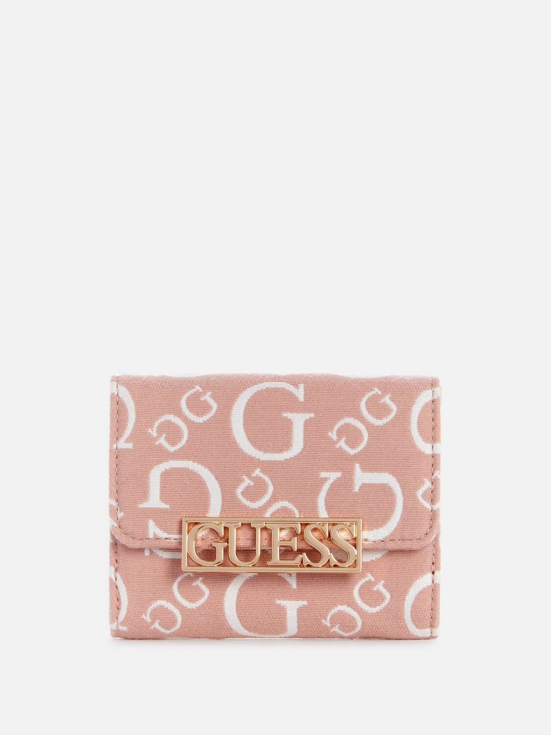 

Жаккардовый кошелек Carrboro с логотипом Guess Factory, цвет Powder