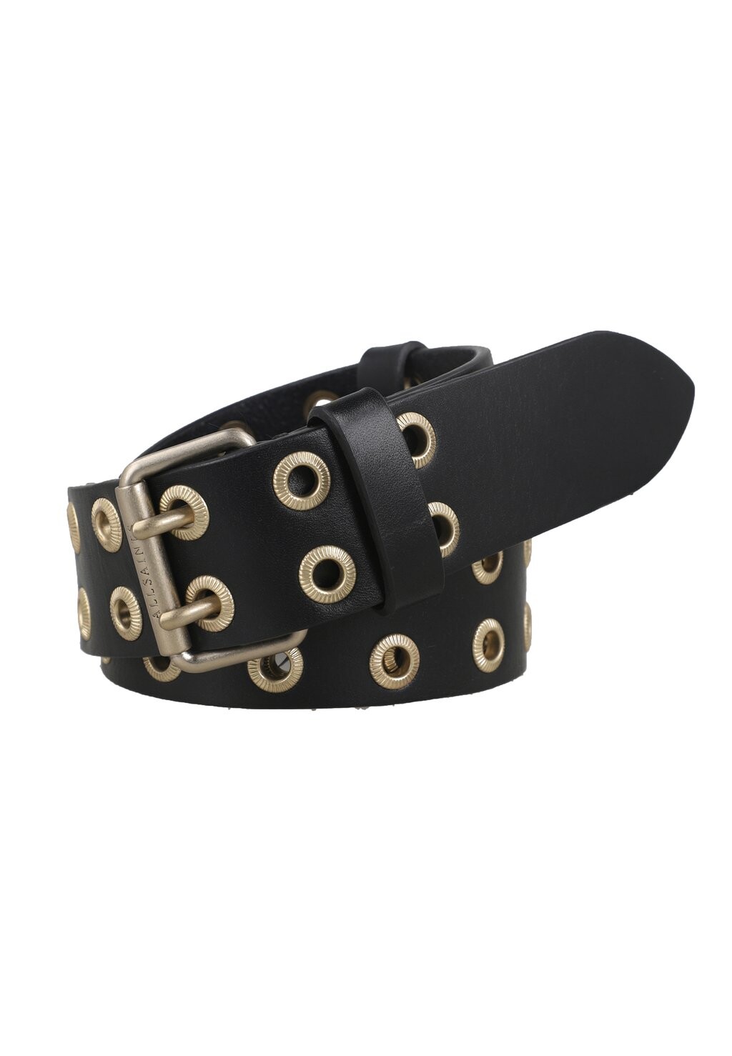 

Ремень TEXTURED EYELET AllSaints, черный
