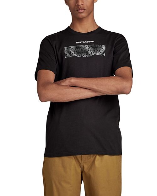 

Футболка узкого кроя с короткими рукавами Poem G-STAR RAW, цвет Black