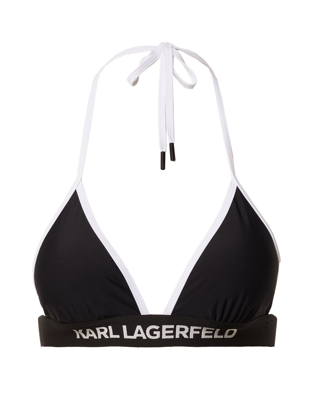

Треугольный топ бикини Karl Lagerfeld, черный