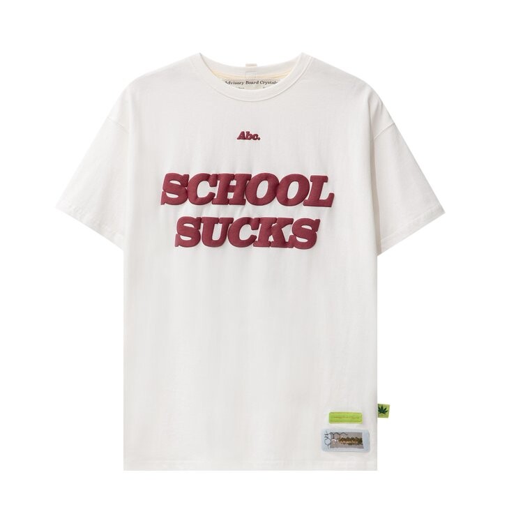 

Футболка Advisory Board Crystals School Sucks 'White', белый