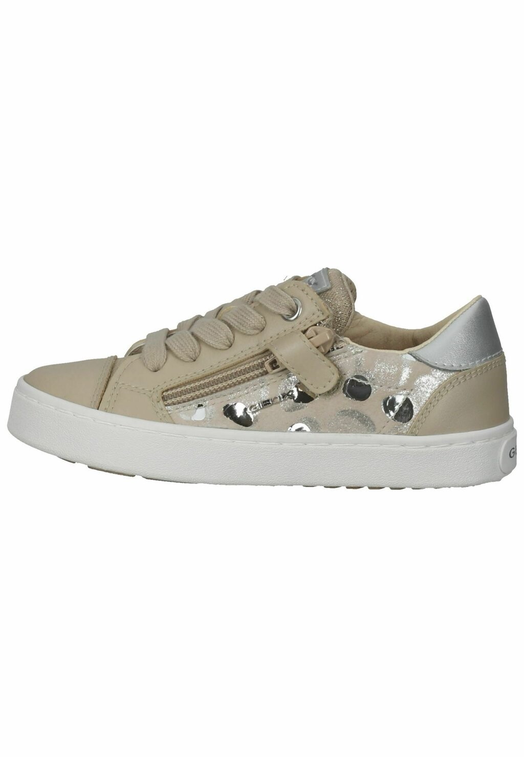 

Низкие кроссовки Jr Kilwi Girl Geox, цвет beige/silver