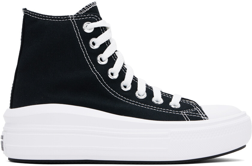 

Черно-белые высокие кеды Chuck Taylor All Star Move Converse, цвет Black/Ivory