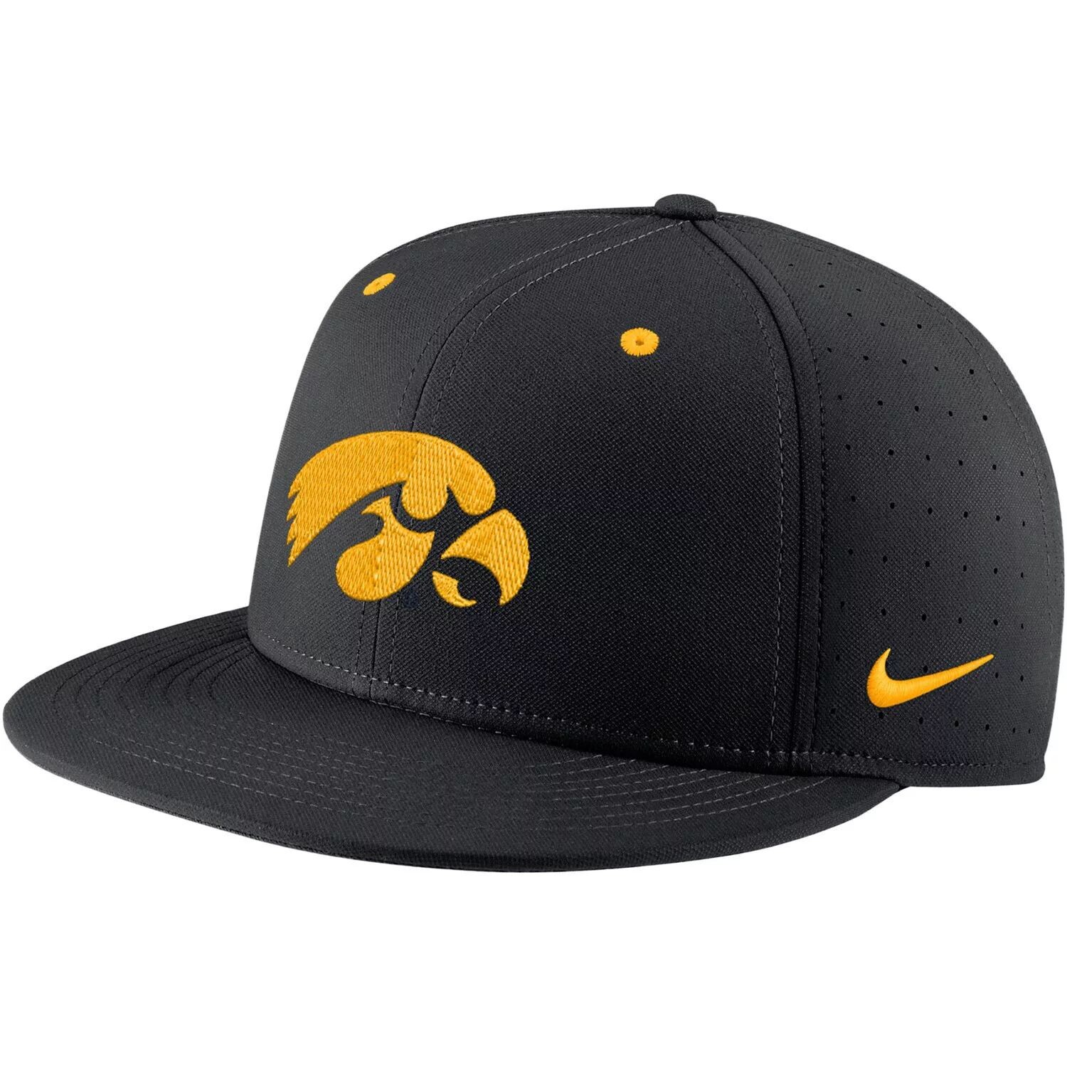 

Мужская приталенная кепка Nike Black Iowa Hawkeyes True Performance