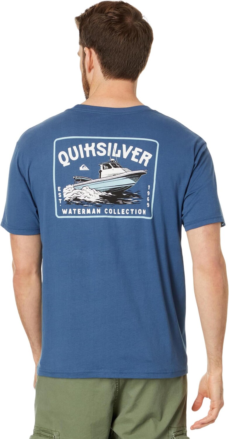 

Футболка с короткими рукавами Sea Search Quiksilver, цвет Ensign Blue