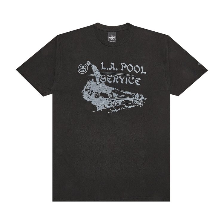

Футболка Stussy LA Pool Service 'Black', черный